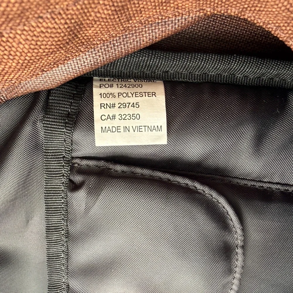 ELECTRIC VISUAL Laptop Padded Backpack Adult Brown 3 Compartments‎ Everyday Bag